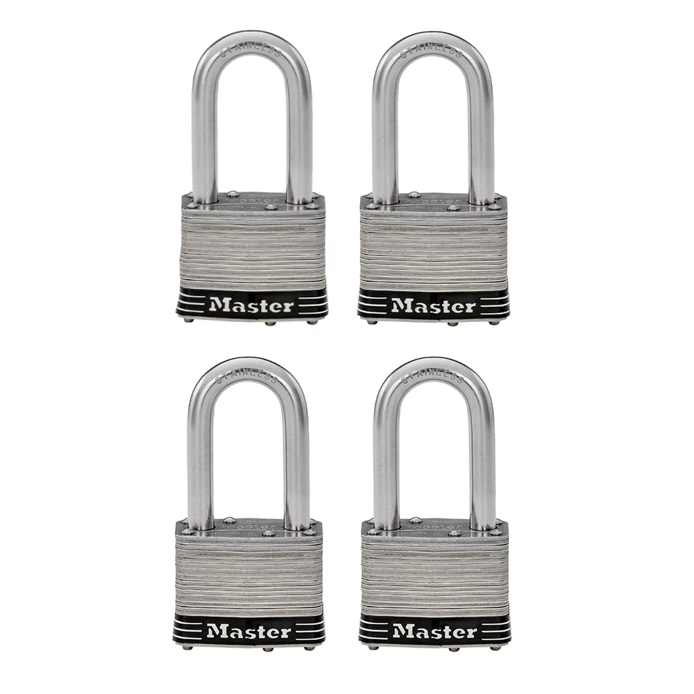 Stainless Steel Keyed-Alike Padlock 4 Pack K888