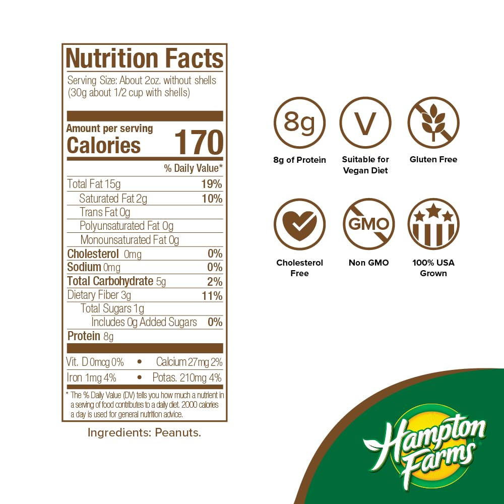 Jumbo Raw Natural In-Shell Peanuts 24 oz Bag V732
