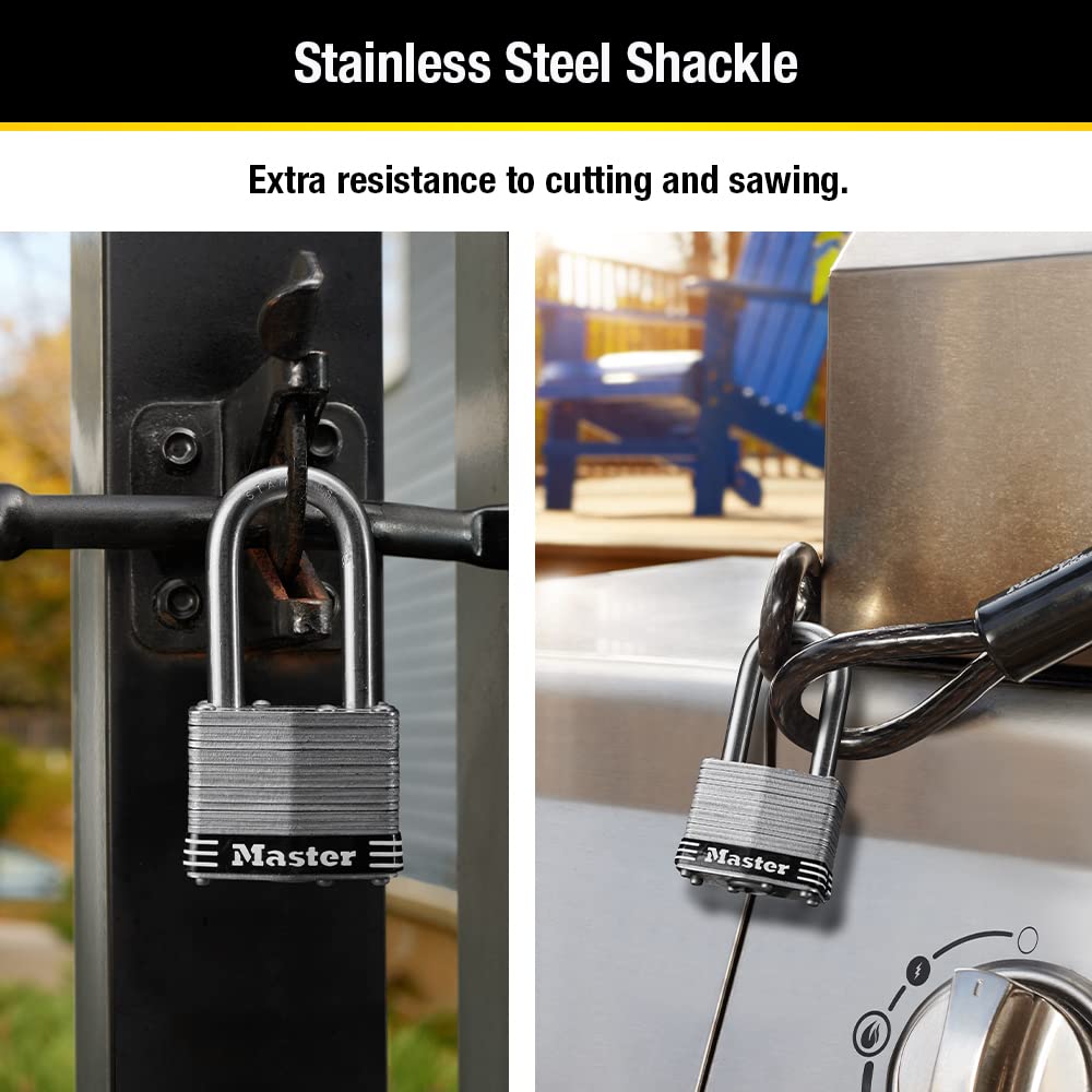 Stainless Steel Keyed-Alike Padlock 4 Pack K888