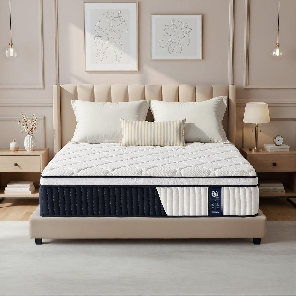 12 Inch Medium Firm Hybrid Mattress C2313