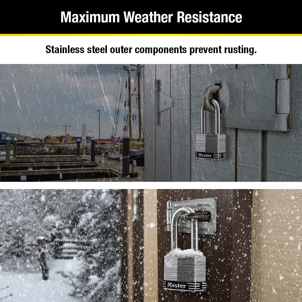 Stainless Steel Keyed-Alike Padlock 4 Pack K888