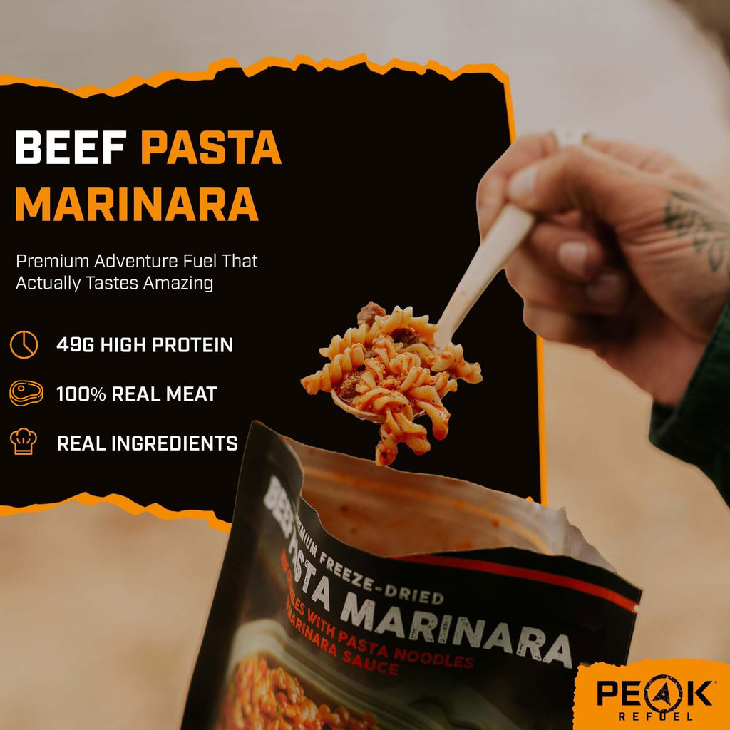 Beef Pasta Marinara Freeze-Dried Meal 2 Servings V314