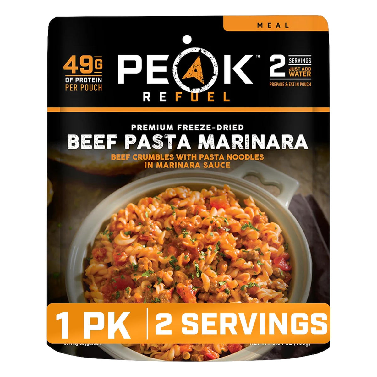 Beef Pasta Marinara Freeze-Dried Meal 2 Servings V314