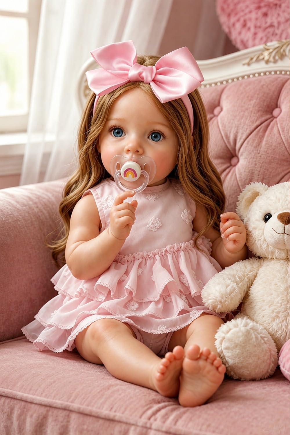 20 Inch Realistic Lifelike Newborn Baby Dolls with Soft Vinyl Body X554