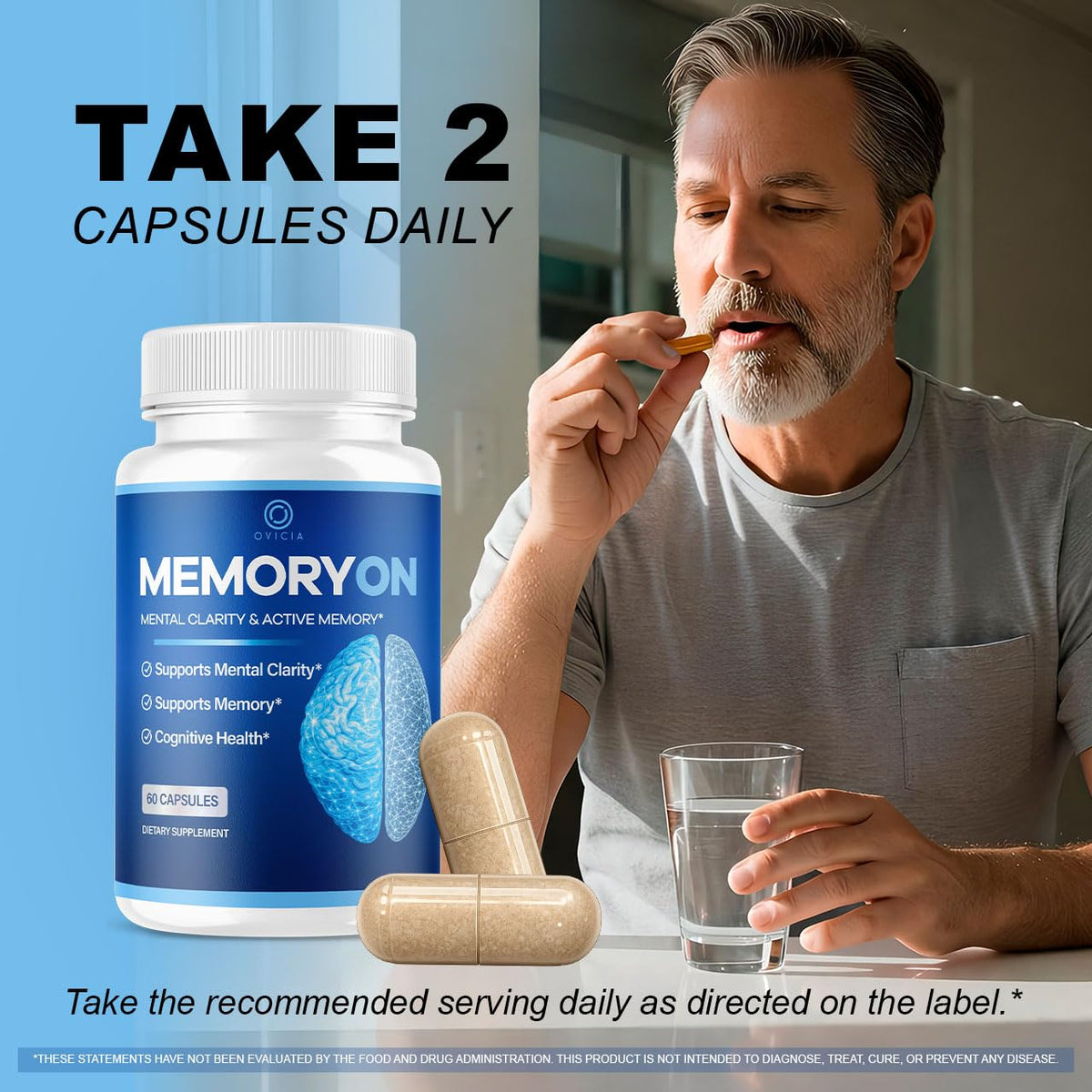 120 Capsules Memory Support Pills V56228