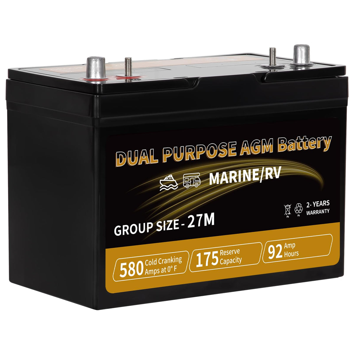 12V 92AH AGM Battery M2646