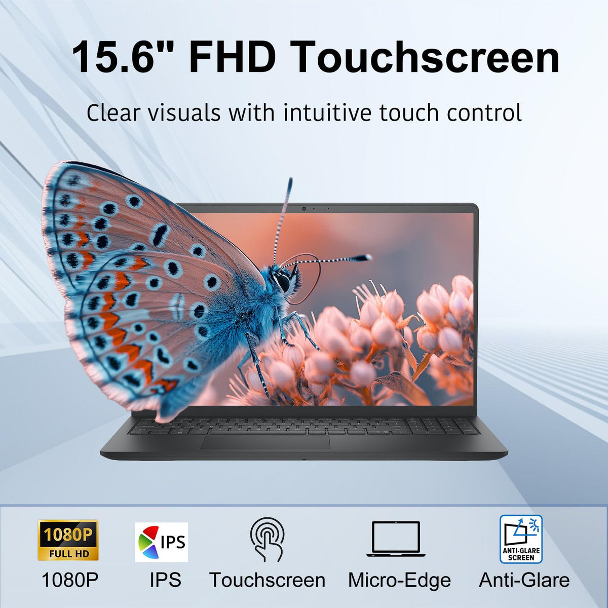 15.6" FHD Touchscreen Laptop Intel Core i5 8GB RAM 512GB SSD Windows 11 T512
