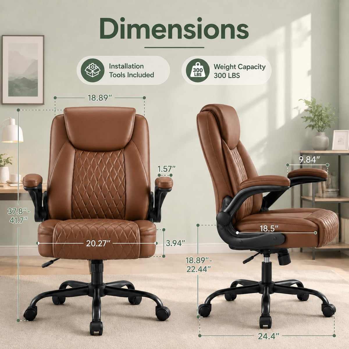 Camel Brown Home Office Chair A682