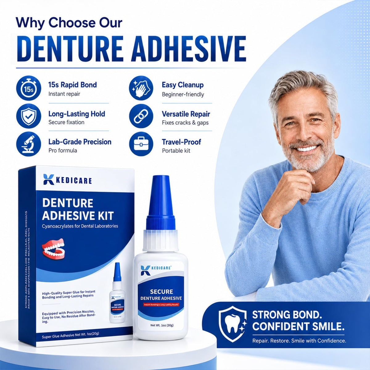 Denture Adhesive Kit 1oz F517802