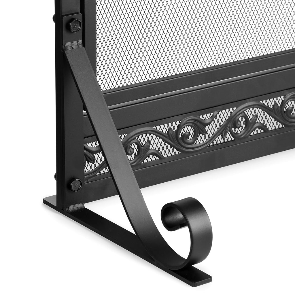 Fireplace Screen with Magnetic Doors and Guard Grate, 44" x 34" Y868814