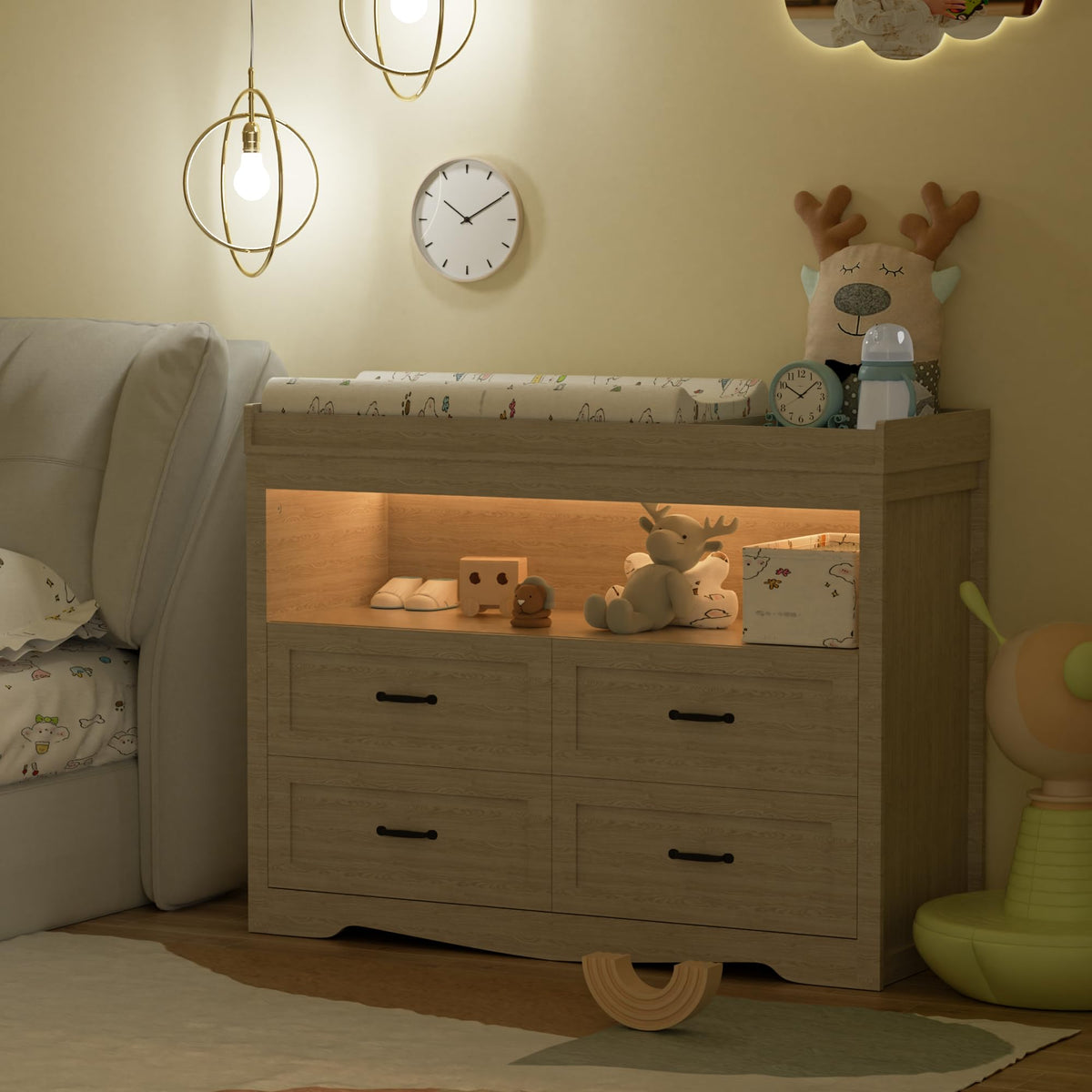 Baby Changing Table with LED Light Z44571