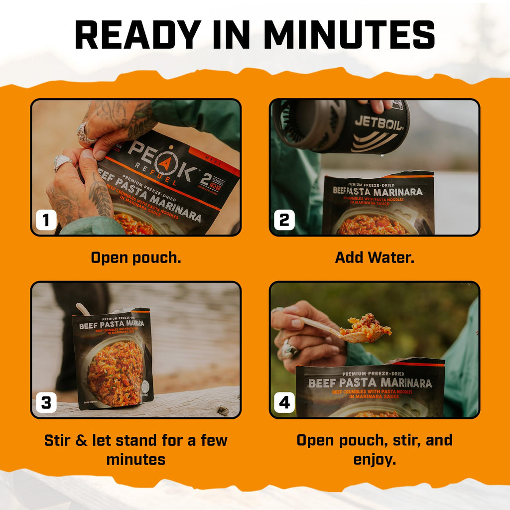 Beef Pasta Marinara Freeze-Dried Meal 2 Servings V314