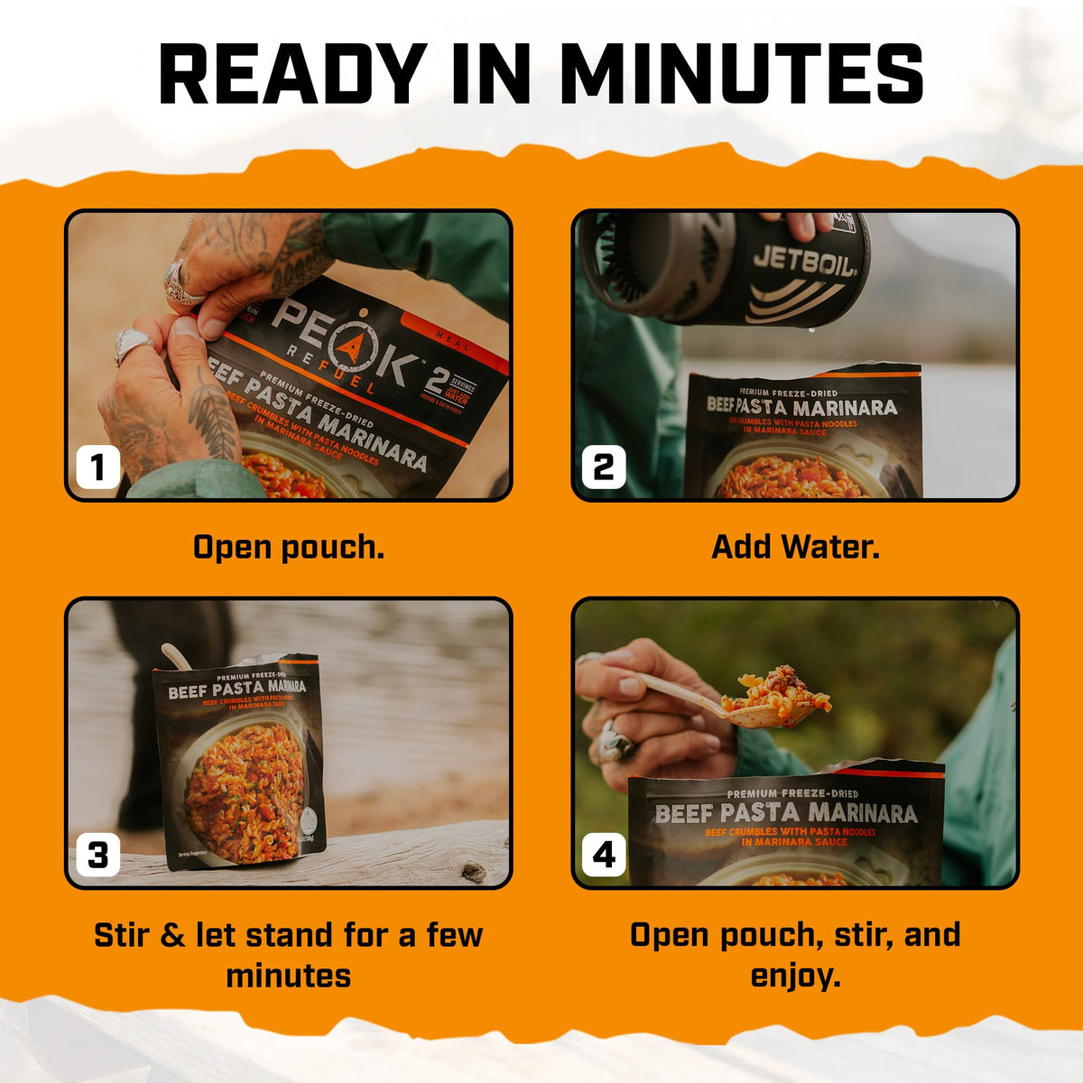 Beef Pasta Marinara Freeze-Dried Meal 2 Servings V314