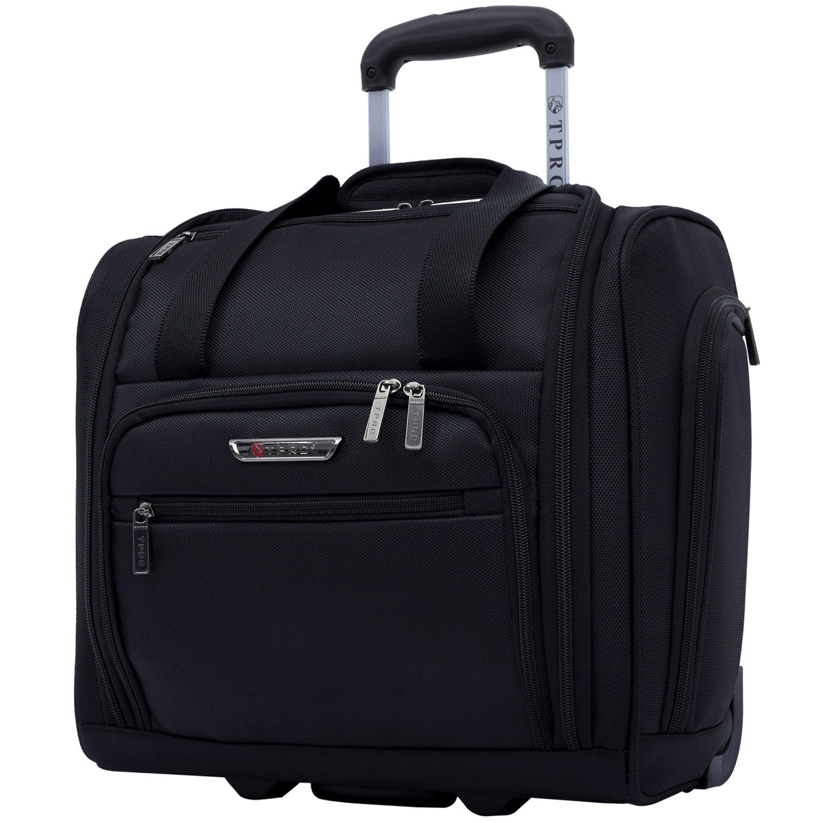 15” Underseat Carry-On Luggage with USB Charging Port, Black C62207