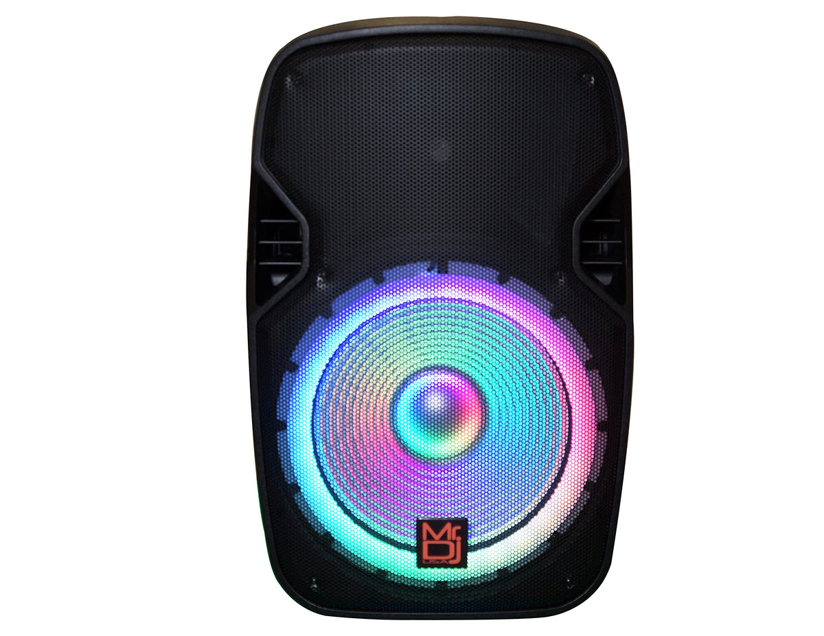 15" Powered Portable PA Speaker System Combo Set E53323