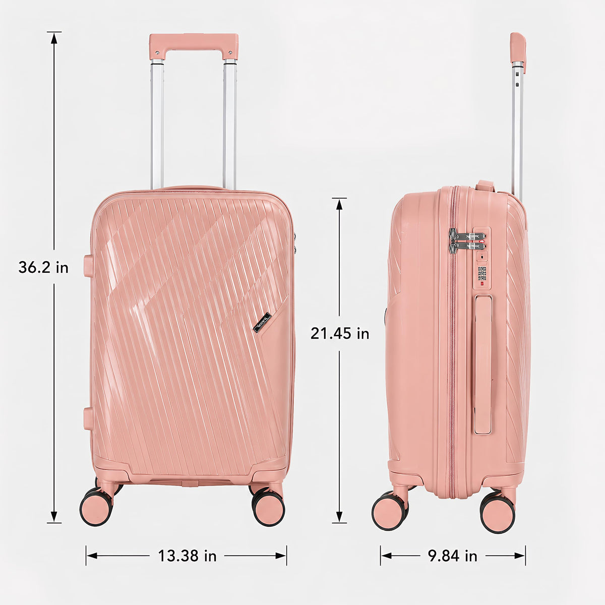 20” Carry On Hardside Luggage with TSA Lock F7477