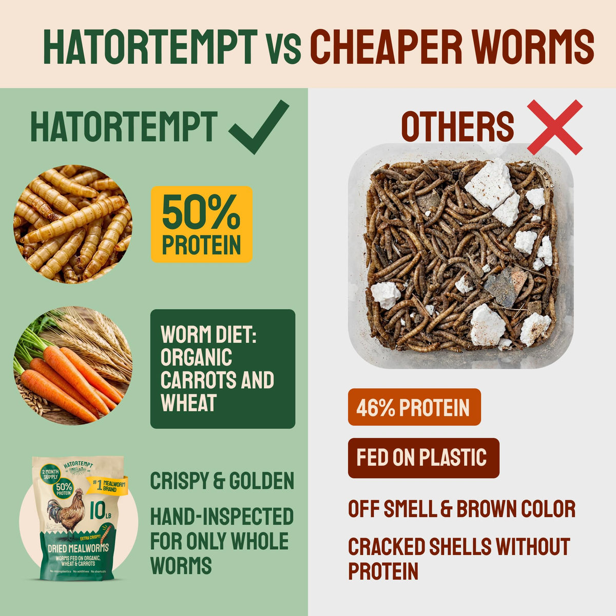 20lb Dried Mealworms Chicken Feed Y41159