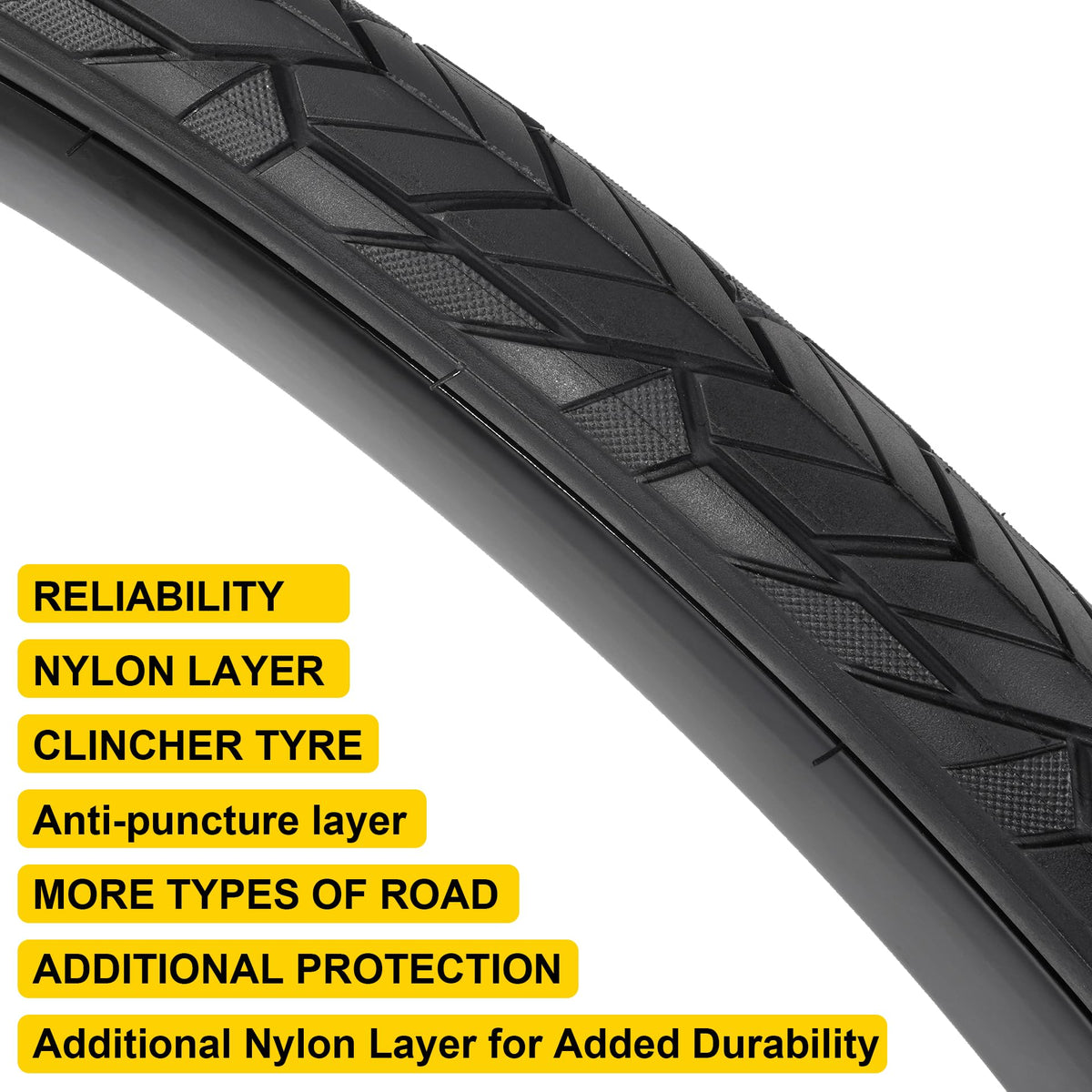 2 Pack 700C Foldable Bike Tires and Tubes O40439