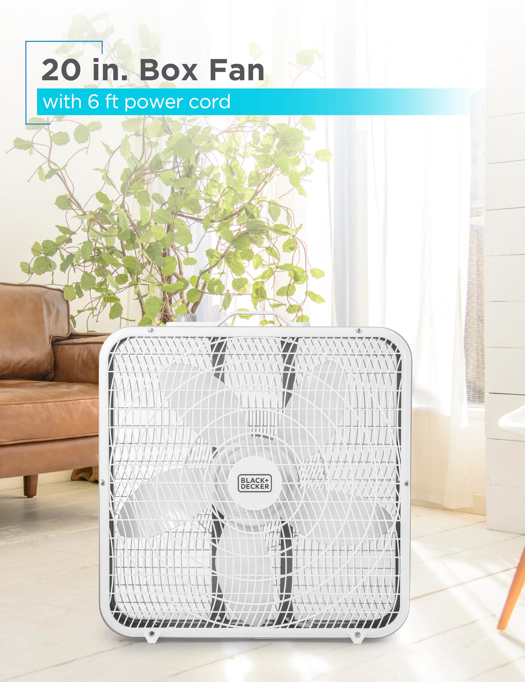 20” Box Fan with 3 Speed Settings G3173
