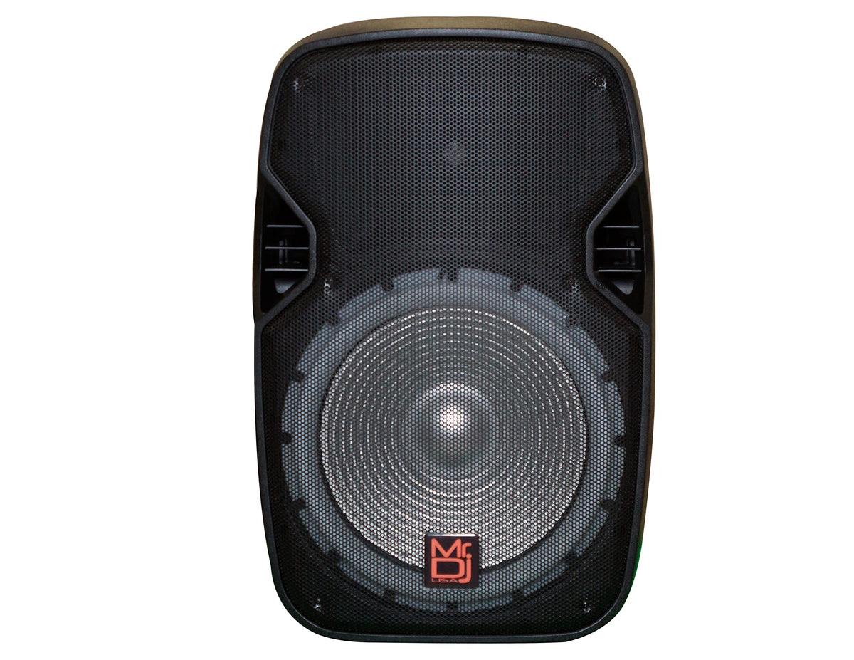 15" Powered Portable PA Speaker System Combo Set E53323