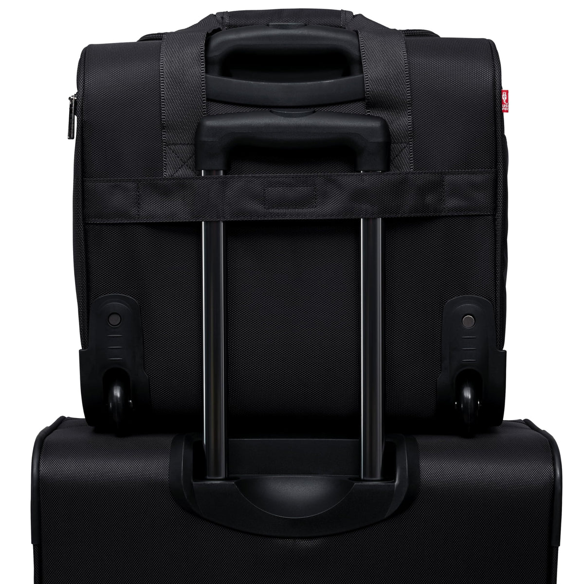 15” Underseat Carry-On Luggage with USB Charging Port, Black C62207